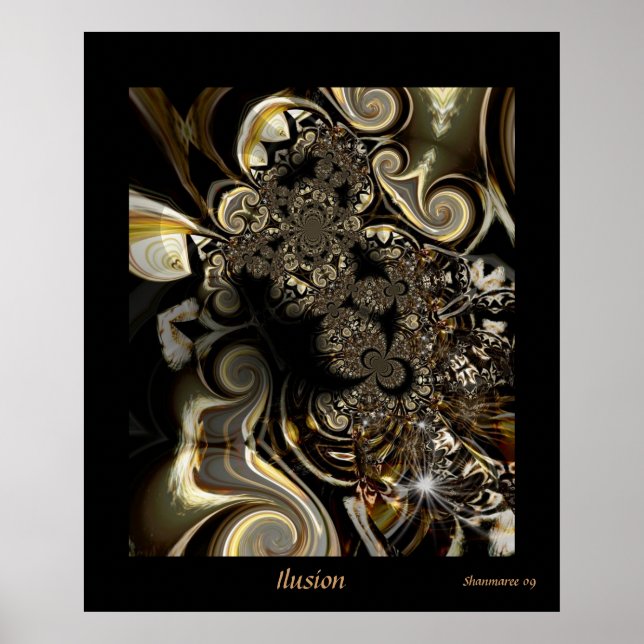Poster Digital Abstract Art Ilusion (Front)