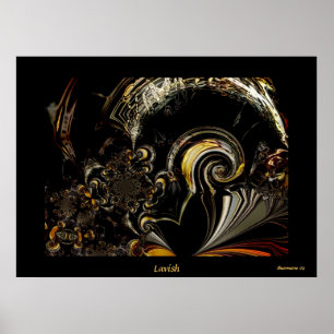 Poster Digital Abstract Art Lavish