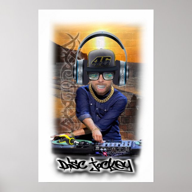 Poster DJ Disc Jockey (Front)