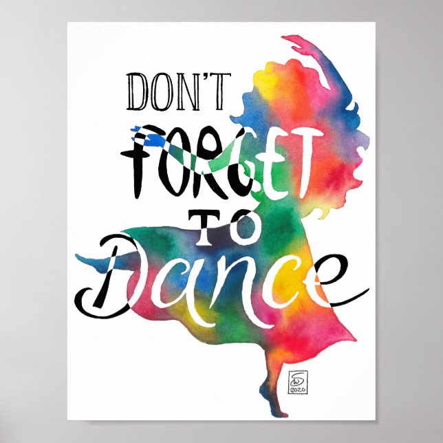 Poster Don't forget to dance (Front)