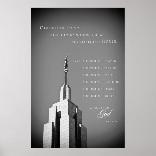 Poster - Draper Utah LDS Temple 2 (Front)