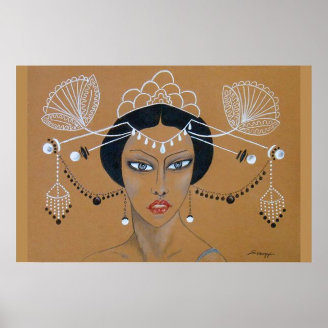 Poster "Eastern Elegance" Orig. Asian/Art Deco (Front)