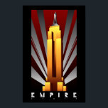 Poster - Empire State Building Art Deco<br><div class="desc">Framed or not this is a cool art deco poster of the Empire State Building ready to be displayed in your home. Once you have received your order it would be great to hear your feedback alone with photo's, which will help other buyers make the right purchase decision for them....</div>