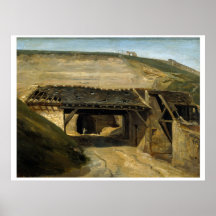 Poster Entrance of a career in Montmartre