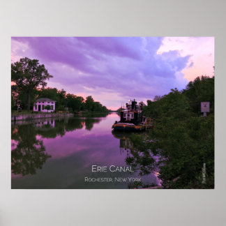Poster - Erie Canal at Sunset