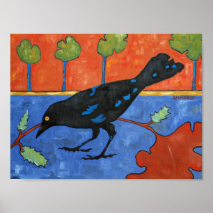 Poster Fall Crow