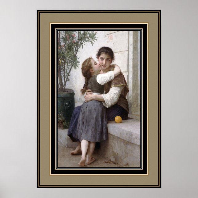 Poster Famous Artists A Little Coaxing (1890) (Front)