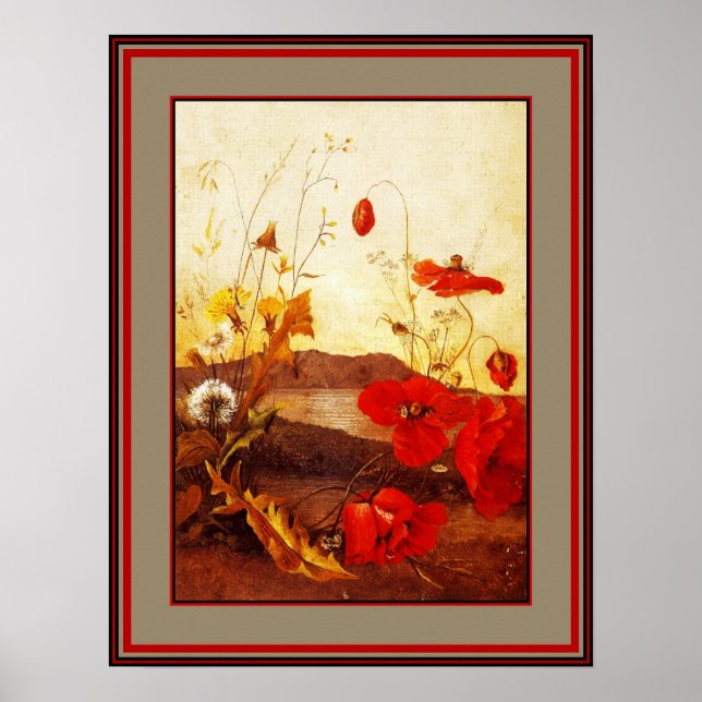 Poster Famous Artists 'Poppies' oil on canvas 3 (Front)