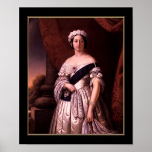Poster Famous Vintage Queen Victoria 1845