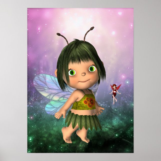 Poster Fantasy Art Little Fairy Girl (Front)