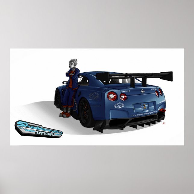 Poster: FANTOM and his SHADDOWRYDERZ GT-R Skyline Poster (Front)