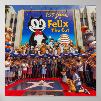 Poster Felix The Cat 105 Years