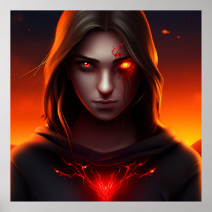 Poster Fille Super-Héros