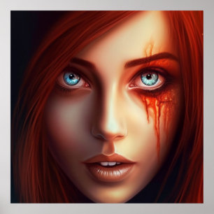 Poster Fille Super-Héros