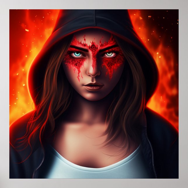 Poster Fille Super-Héros (Front)