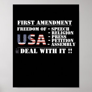 poster  "FIRST AMENDMENT"