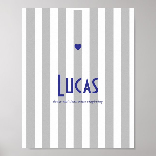 Poster first name riviera gray (Front)