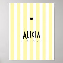 POster first name riviera yellow