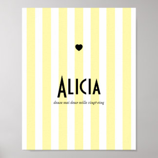 POster first name riviera yellow