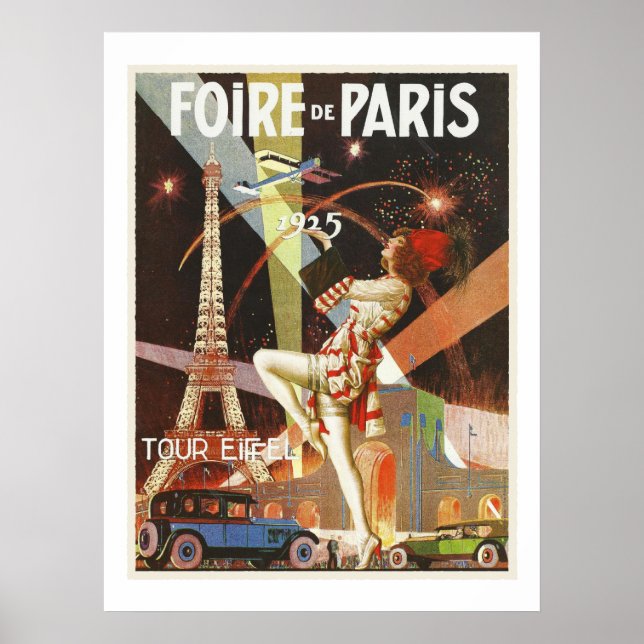 Poster - Foire Paris Vintage 1925 (Front)