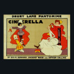 Poster for 'Cinderella'<br><div class="desc">Poster for 'Cinderella' | by Tom Browne | Art Location: R. Mander & J. Mitchenson Theatre Coll.,  London,  UK | English Artist | Image Collection Number: BAL15949</div>