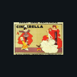 Poster for 'Cinderella' Canvas Print<br><div class="desc">Poster for 'Cinderella' | by Tom Browne | Art Location: R. Mander & J. Mitchenson Theatre Coll.,  London,  UK | English Artist | Image Collection Number: BAL15949</div>