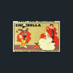 Poster for 'Cinderella' Canvas Print<br><div class="desc">Poster for 'Cinderella' | by Tom Browne | Art Location: R. Mander & J. Mitchenson Theatre Coll.,  London,  UK | English Artist | Image Collection Number: BAL15949</div>