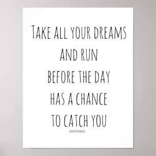 Poster for Framing Take All Your Dreams and Run