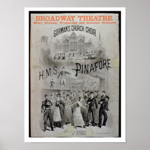 Poster for 'HMS Pinafore', performed by Gorman's C