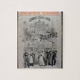 Poster for 'HMS Pinafore', performed by Gorman's C Jigsaw Puzzle