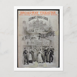 Poster for 'HMS Pinafore', performed by Gorman's C Postcard