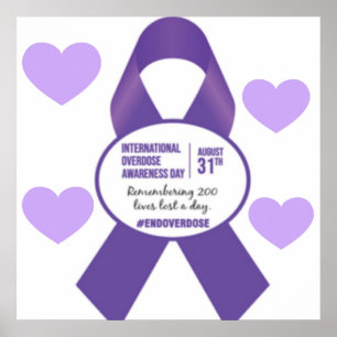 Poster for International Overdose Awareness Day