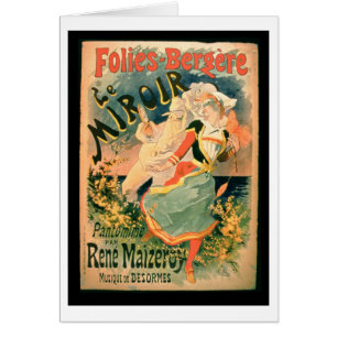 Poster for 'Le Miroir' at the Folies-Bergere, a pa
