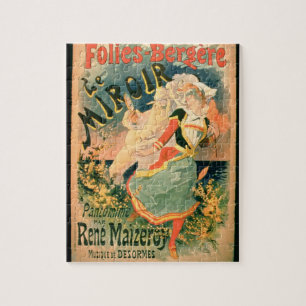 Poster for 'Le Miroir' at the Folies-Bergere, a pa Jigsaw Puzzle