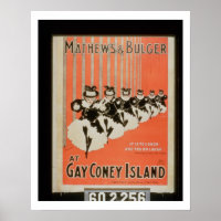 Poster for 'Mathews & Bulger' at Gay Coney Island