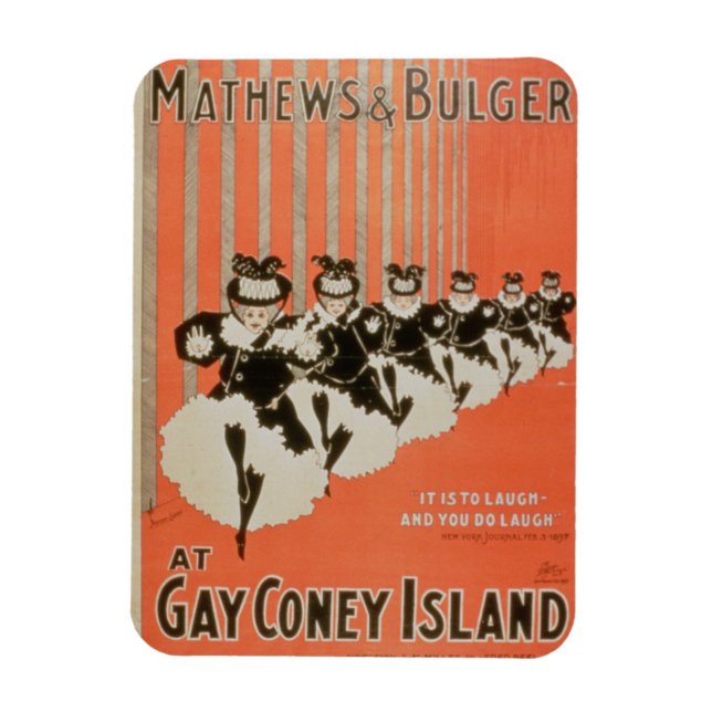 Poster for 'Mathews & Bulger' at Gay Coney Island Magnet (Vertical)
