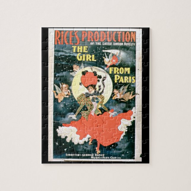 Poster for 'Rice's Production of The Girl from Par Jigsaw Puzzle (Vertical)