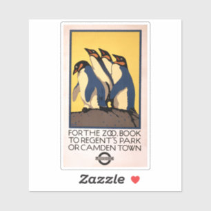 Poster For Subway Transportation To The London Zoo