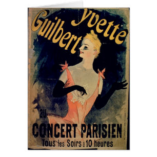 Poster for 'Yvette Guilbert Parisian Concert' (col