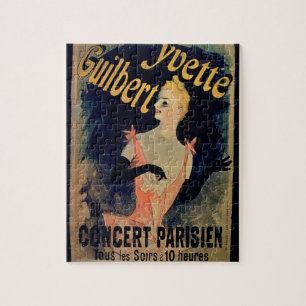 Poster for 'Yvette Guilbert Parisian Concert' (col Jigsaw Puzzle