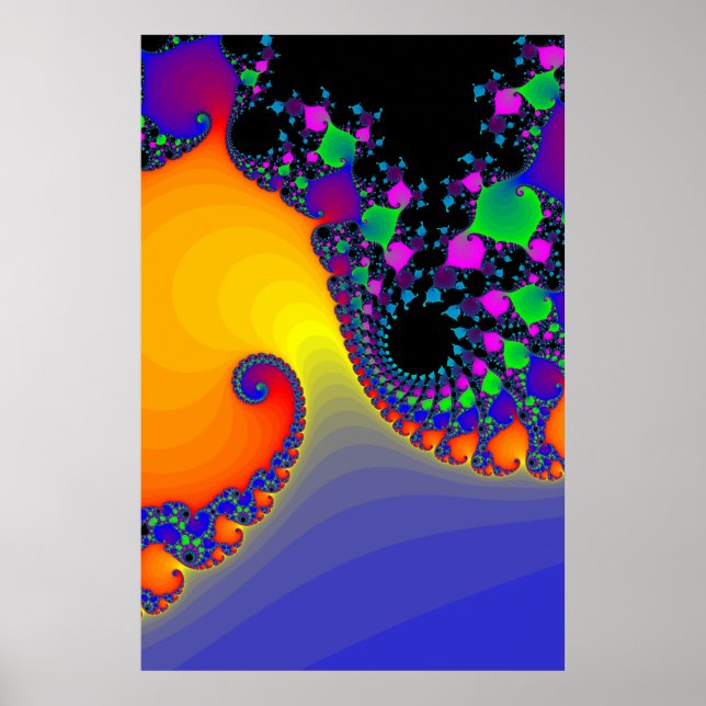 Poster: Fractal Spirals Poster (Front)