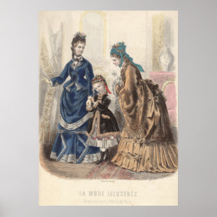 Poster from Antique Fashion Plate - Heloise Leloir