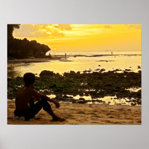 Poster full size (24"x18") Padang Beach Bali