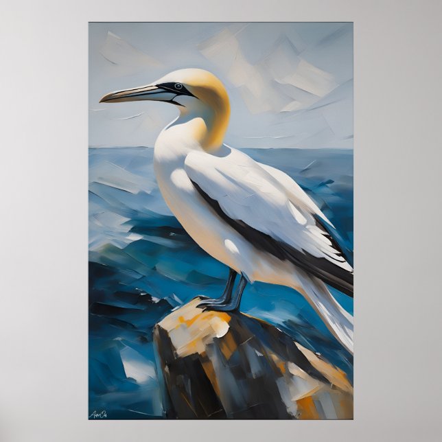 Poster | Gannet | Painting Style  (Front)