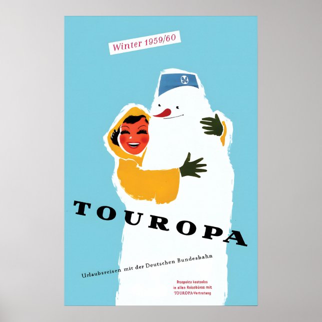 Poster German Railways -Touropa Winter 195960 (Front)