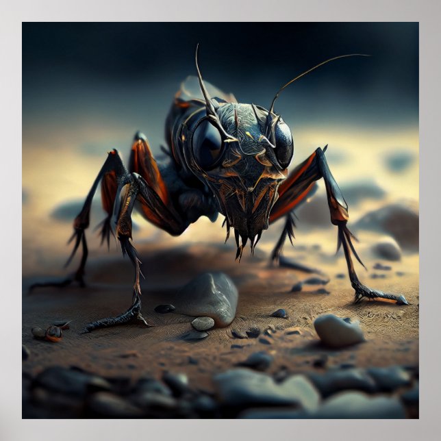 Poster Giant insect (Front)