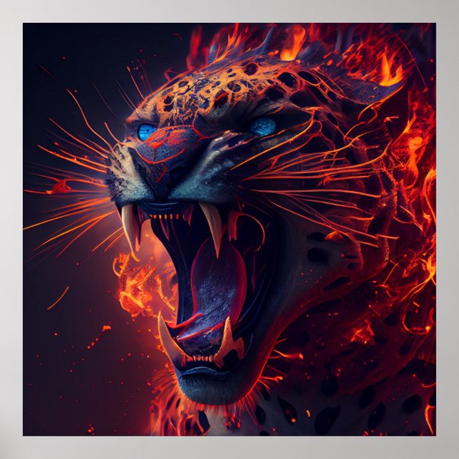 Poster Guépard rouge (Front)