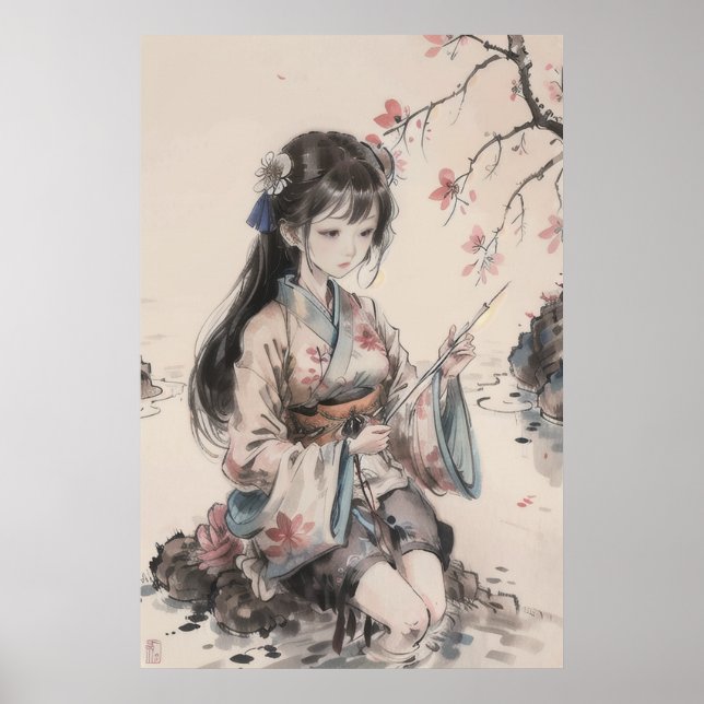 Poster Guisha - Traditional Chinese Art (Front)