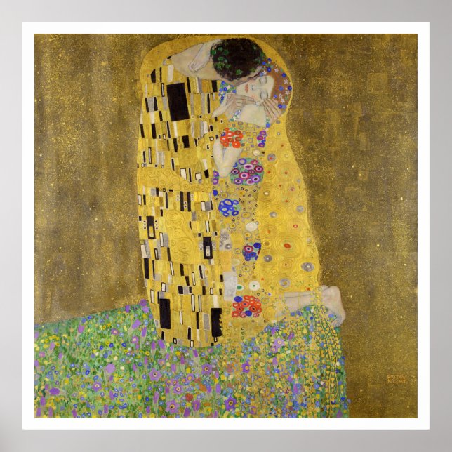 POSTER : GUSTAV KLIMT : THE KISS (Front)