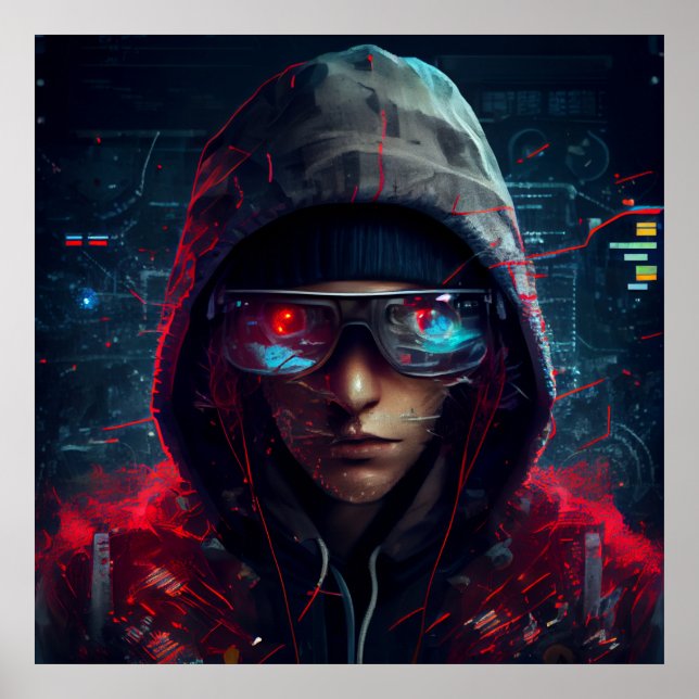 Poster hacker (Front)